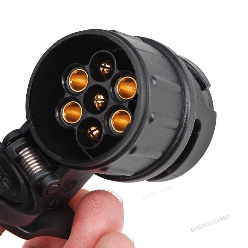 13 To 7 Pin Plug Adapter Durable Trailer Connector 12V Towbar Towing Plugs Socket Adapter Protect Connections A30 Connector