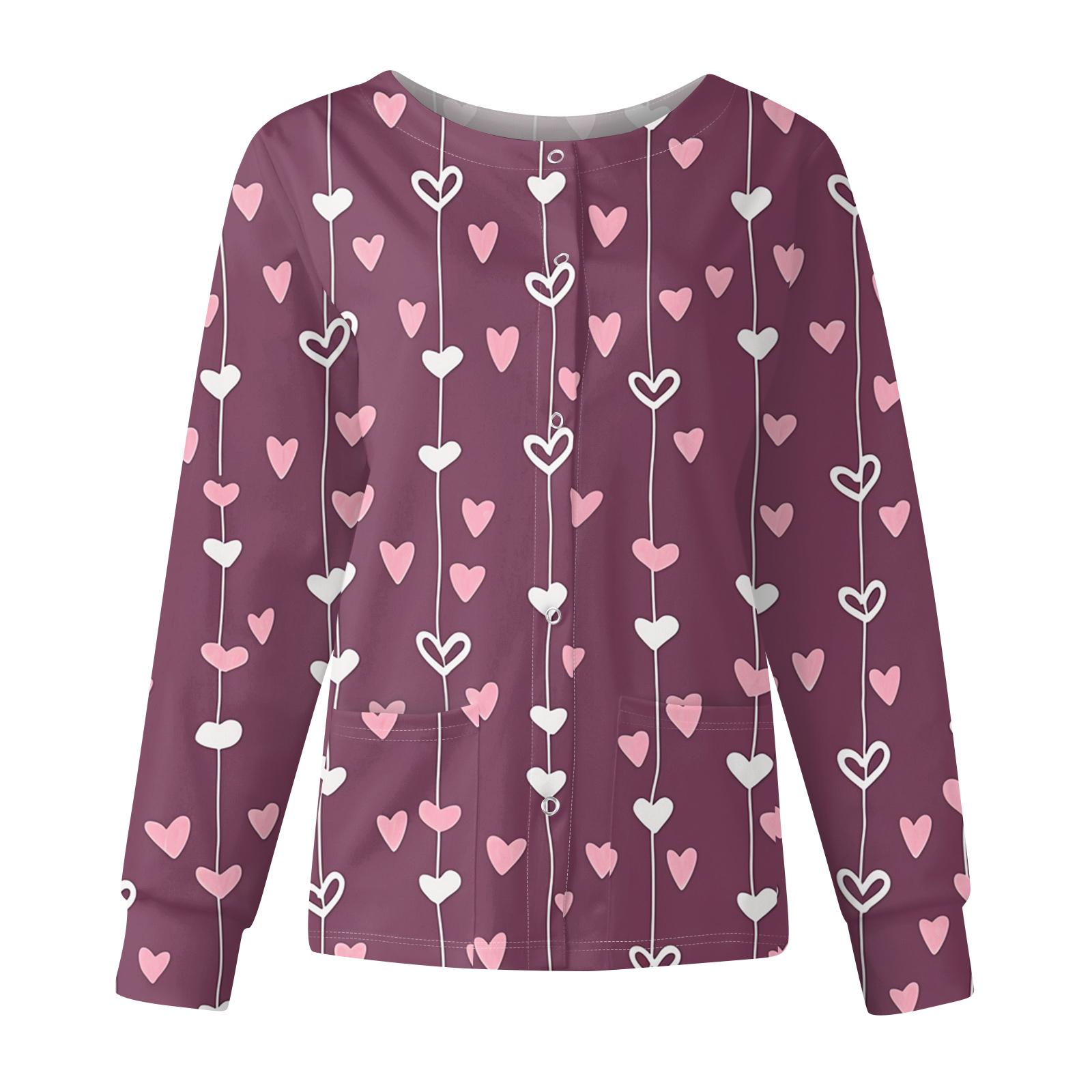 

Женская повседневная модная куртка с длинным рукавом, воротником-стойкой, на одной пуговице, с принтом ко Дню святого Валентина, рабочая куртка, топы XXXXXL