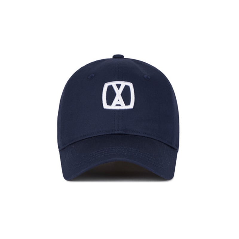 VARZAR VA 3D Quadratische Kappe Marineblau