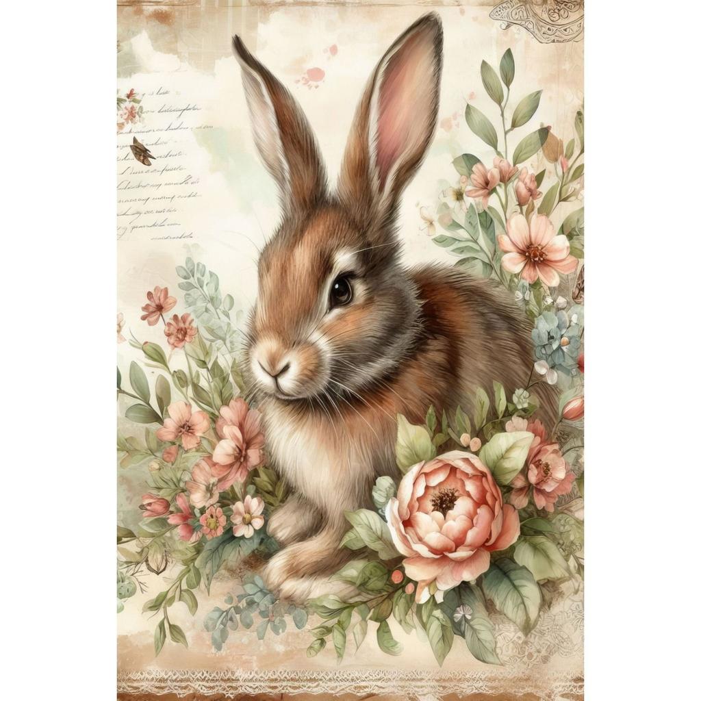 Easter Metal Wall Art Decor Vintage Cartoon Bunny Rabbit Rustic Tin Sign Home