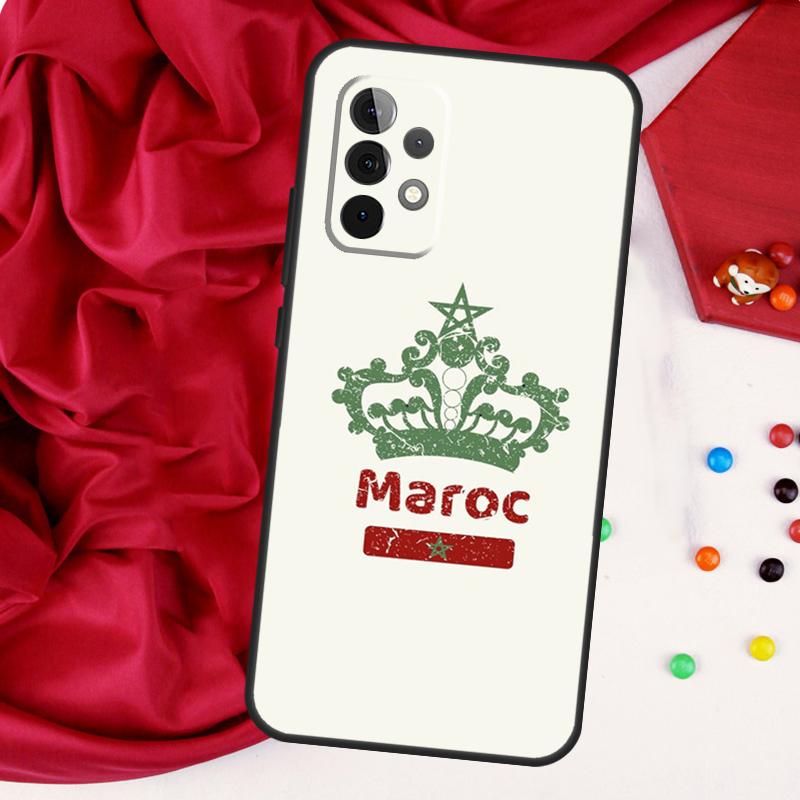Morocco Flag Coat Of Arms For Samsung Galaxy A52 A32 A22 A54 A14 A16 A26 A36 A56 A55 A35 A05 A06 A15 A53 A33 A13 Case