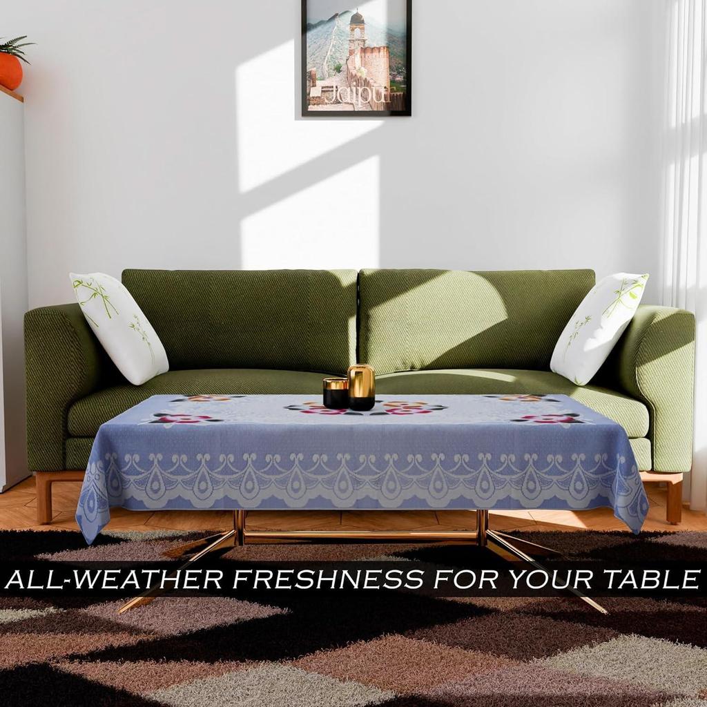 Table Cloth Cover | Kitchen Table Cloth | Table Protector Cover | 4-Seater Table Cover | Flower Net-Design | 40x60 Inch