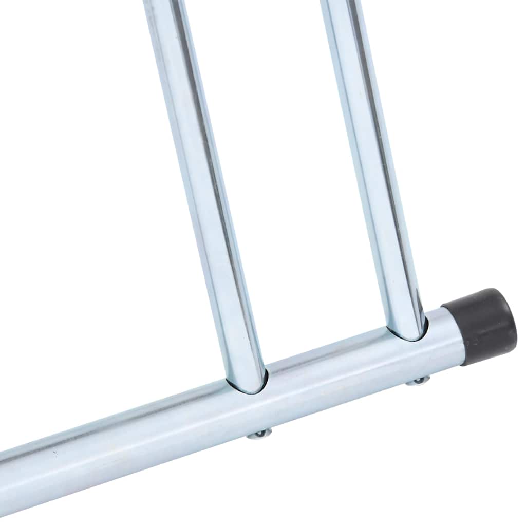 Vidaxl 2-Bike Stand, Freestanding, Galvanized Steel