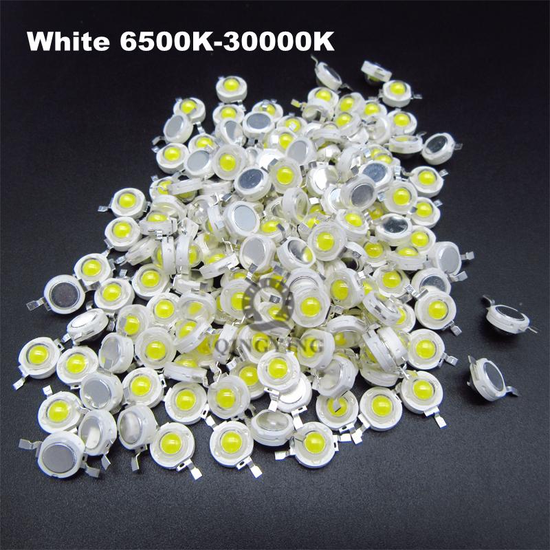 20-100pcs Best Quality Copper LED Epistar Chip 1W 3W High Power LED Diodes Red Green Blue Yellow Nature White Warm White Chip