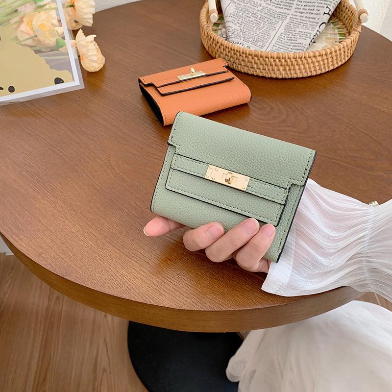 Women's Compact Foldable Wallet - Small Short Handbag.