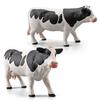 Animal Model Solid Meticulous Workmanship Plastic Simmental Cow Animal Model for Desktop Decoration