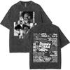Singer Danny Ocean Harajuku Album Graphic Tops Mens Women Vintage Washed Cotton Fashion Gothic YK T Shirts Oversized Casual Tee