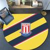 Stoke City Football Club,Round Area Rug,Carpet Rug for Living Room Bedroom Sofa Playroom Decor,Non-slip Floor Mat