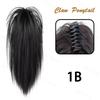 MISSQUEEN Synthetic Short Straight Claw Clip Ponytail Extension Natural Looking Hair For Elegant Women Daily Cosplay Use