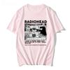 Radiohead T Shirt WOMEN Vintage Classic Tees North America Tour Rock WOMEN Camisetas Hombre Hip Hop WOMEN Tops