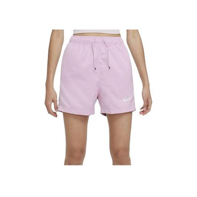 Einfarbige Kordelzug Casual Shorts Damen Unterteile Rosa DD5428-695