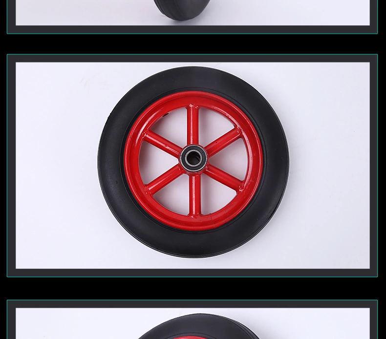 Heavy-Duty Outdoor Industrial Casters with Silent Rubber Tires for Small Trolley and Flat Cart Wheels