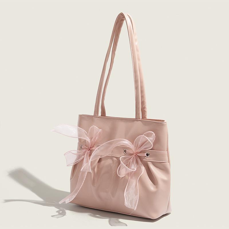 Original Design Bow Large Capacity Women's Fashion Tote Bag Underarm Bag