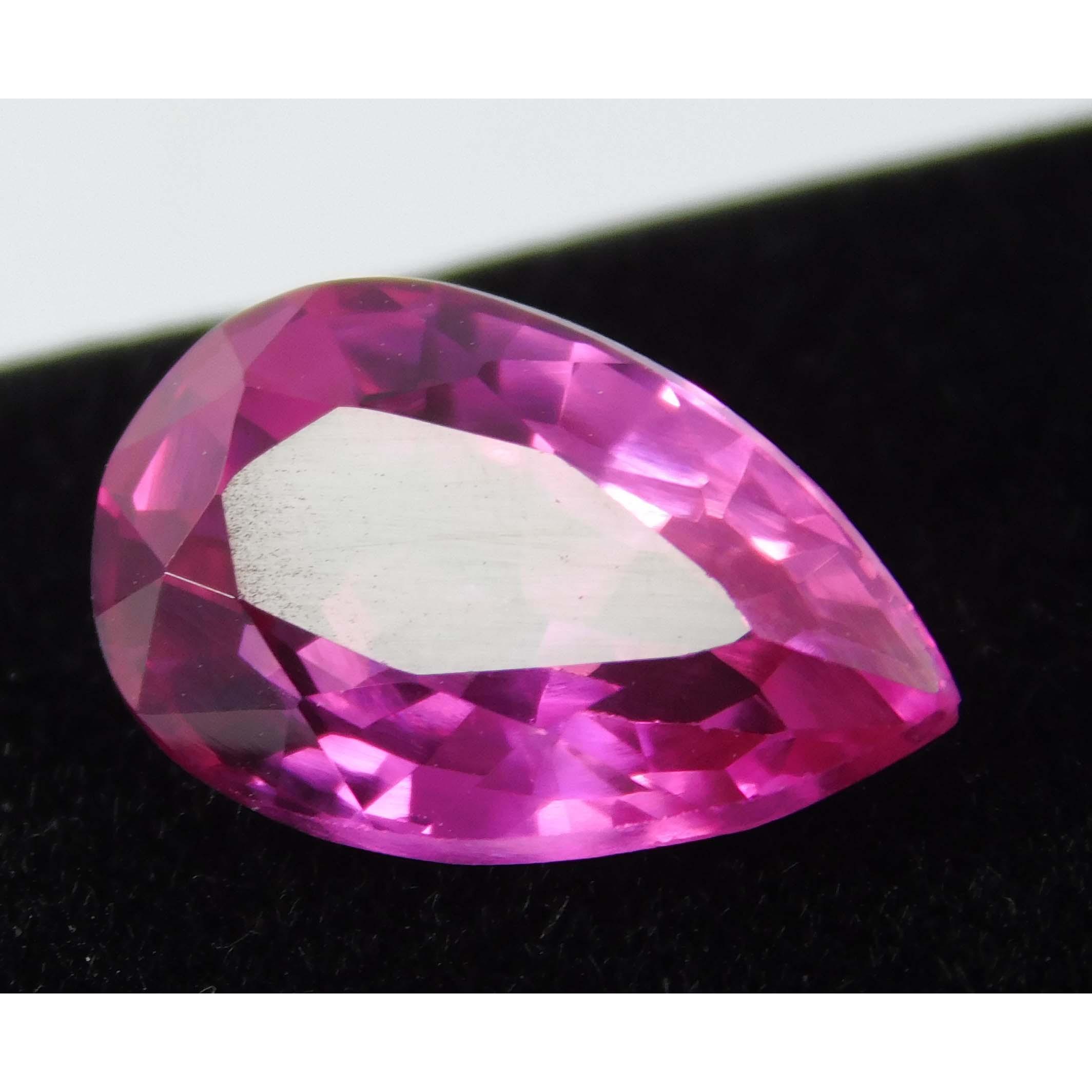 

Натуральний Рожевий Рубін Кільце Розмір Груша 5 Карат Сертифікований Розсипний Дорогоцінний Камінь Безкоштовна Доставка A-1255 13.1 mm рожевий