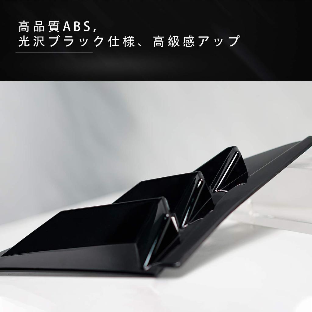 Archaic Civic Hatchback FK7 FK8 Type R Rear Side Window Louvers Custom Parts Decoration Glossy Black Accessories Made of ABS Left and Right 2 Piece