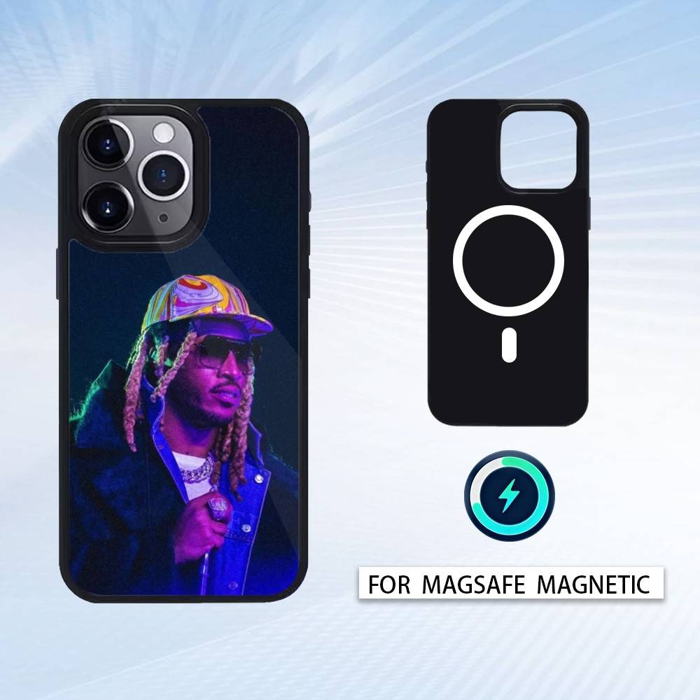 Coole F-Future Rapper Handyhülle Magnetisch Für iPhone17 16 15 14 13 12 Pro Max Für Magsafe Kabelloses Ladecover