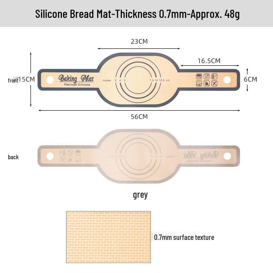 Silicone Baking & Kneading Mat - Heat-Resistant, Food-Grade, Large Cutting Board for Pizza & Macarons