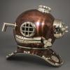 45.72 cm US Navy Mark V Scuba Divers Diving Helmet Copper Nautical Decor