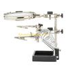 F26C Soldering Stand with Welding Glass 2 Alligator-Clips 360-Degree Tool