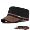 Casual Kadettenmuts Man Platte Top Petten Mode Katoenen Vizier Petten Zomer Herfst Vintage Leger Petten Volwassen Papa Pet Unisex Baseballpet