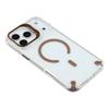 For iPhone 17 Pro Max Magnetic Case TPU PC Clear Phone Cover with Lens Frame Kickstand/Lens Film