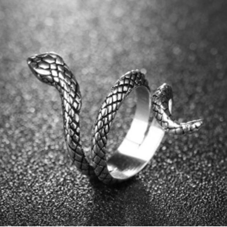 Hot-Selling Retro Cobra Snake Ring for Women and Men