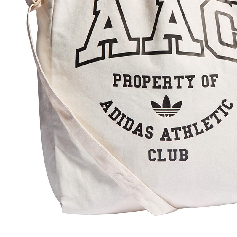 Adidas Originals Baumwoll-Canvas Tragetasche Einkaufstasche Canvas Tasche Schultertasche Umhängetasche Unisex Beige Adidas IN4729