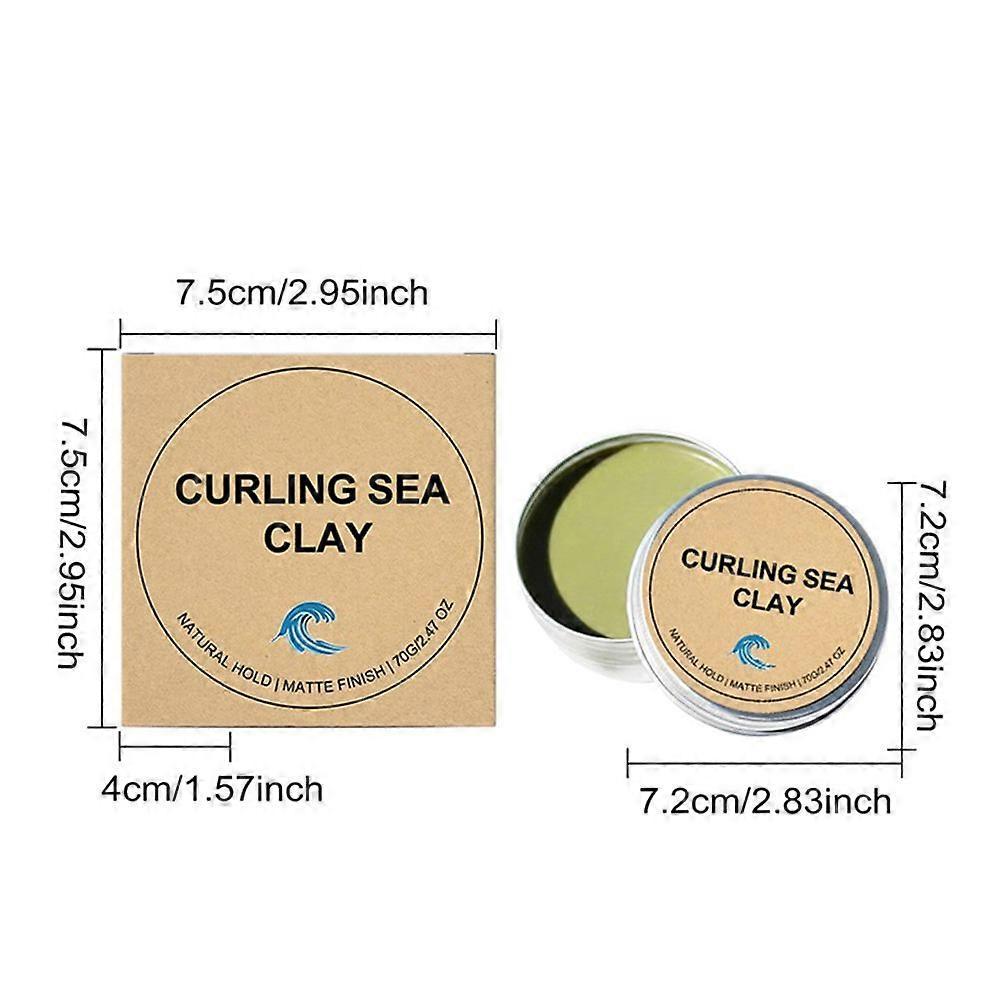 Curling Sea Clay 24-Hour Anti-Frizz & Humidity Shielding Humid Summer Outdoor Travel