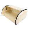 Bread Box Exquisite Elegant Drum Type Metal Bread Storage Bin for Bread Cake Doughnut Biscuit Food Tableware Champagne