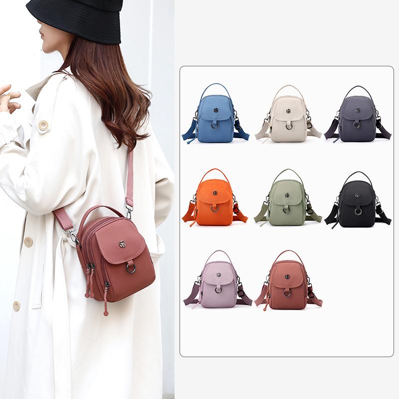 Mobile Phone Bag Mother Shoulder Bag Women's Small Handbag Solid Color Crossbody Bag