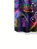80s Fluorescent Pattern 3D Printed Men's Fashion Casual Shirt Personality Hip Hop Rock Street Hawaiian Shirt