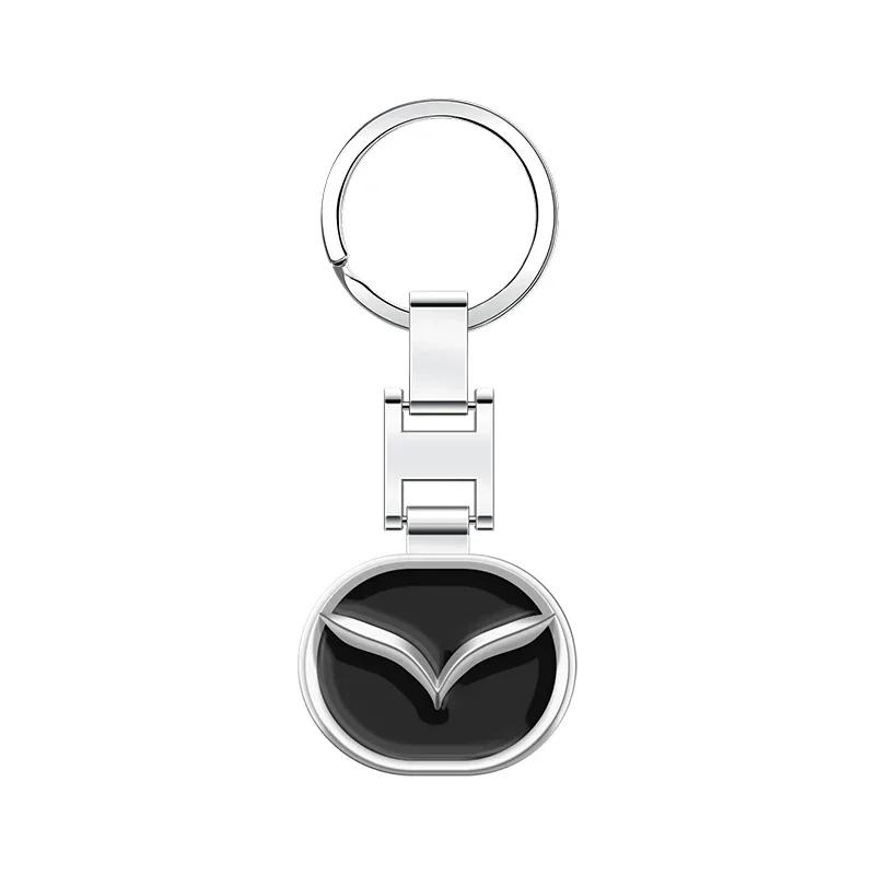 Metal Car Logo Key Chain Keyring Auto Interiors Accessories For Mazda 2 3 6 5 Atenza CX3 CX5 MX5 CX7 Axela CX30 CX90 CX60 CX50