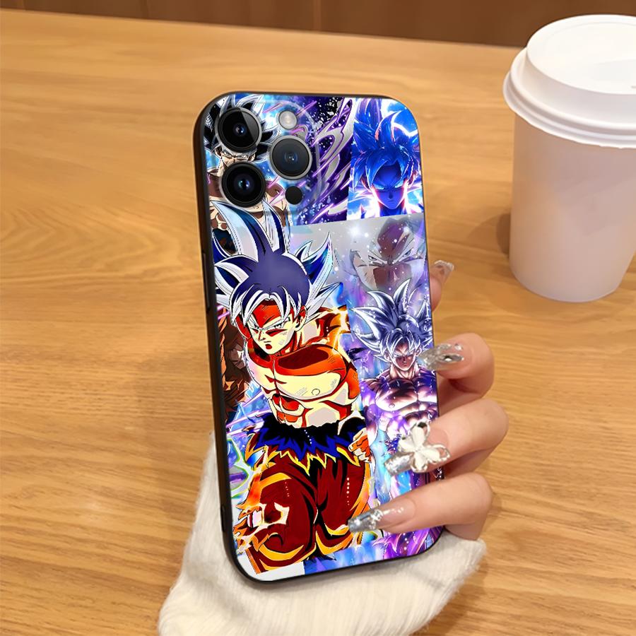 Case for iPhone XS Max XR 13 12 11 17 Pro Max 7 8 15 16 14 Plus 17Air Black Soft Phone Cover Dragon Ball Z Universe Goku