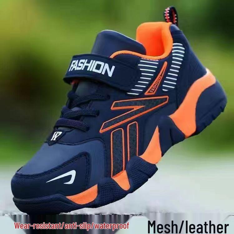 Boys' Mesh Breathable Sports Running Shoes for Spring, Summer, and Autumn