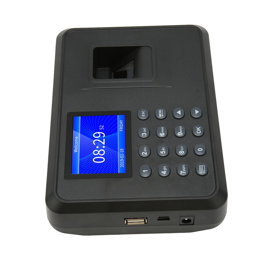 Fingerprint Attendance Machine 2.4 Inch 1000 User Capacity Name Display Biometric Fingerprint