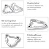 WOSTU 925 Sterling Silver Simple Cute Cat Earrings for Women Fine Jewelry