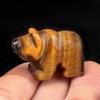 Natural Stone Bear Natural Jade Gemstone Animal Carving Charm Polar Bear Gemstone Crystal Bear Figurine Animal Statue Carving