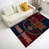 Barcelona Club Customize Text Floor Rug Office Rug Perfect for Entryway Study room Dormitory Decorate room Anti-slip Rug Decorate Offices