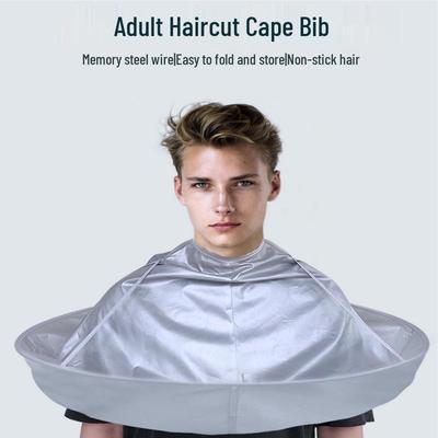 Breathable 3D Foldable Hair Cutting & Dyeing Cape for Adults