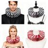 Justerbart Blonder Choker Halskæde Med Matchende Håndledsfriller Til Cirkusartister Halloween Klovnedragter Og Fester
