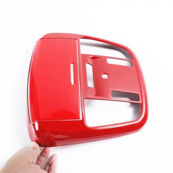 Red Front Reading Light Lamp Cover Trim Frame For Dodge Charger 14+/Durango 11+
