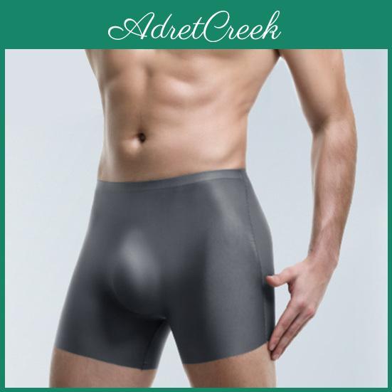 Underwear 3d Ice Men Boxer Silk Seamless Thin Style Breathable Fabric Shorts Briefs Solid Color Uconvex Sport Panties