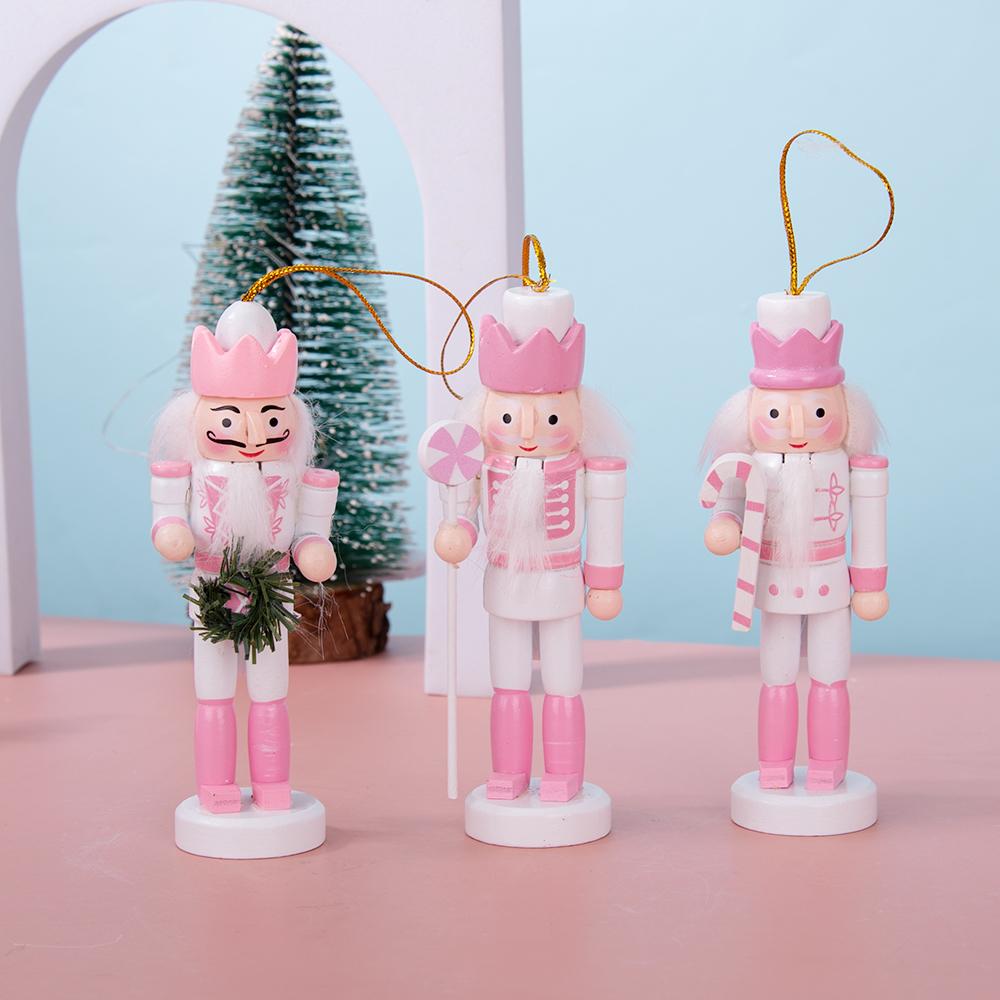 Rosa & Weiß Süßigkeiten Nussknacker Schmuckset
