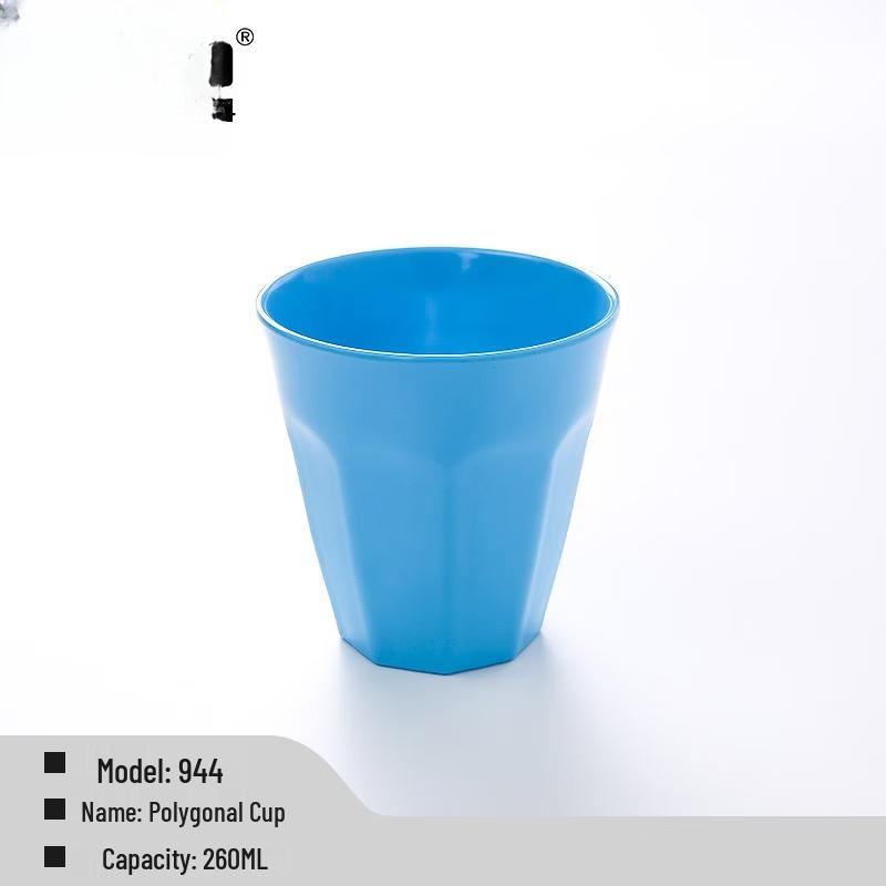 European Style White Melamine Straight Cup