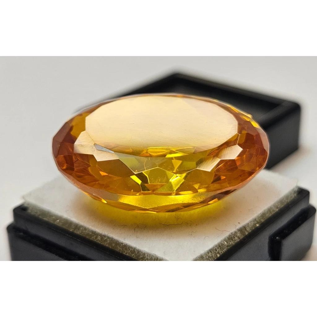 Certified Yellow Color Zircon Cambodia Oval Cut 80+ Ct Fabulous Loose Gemstone