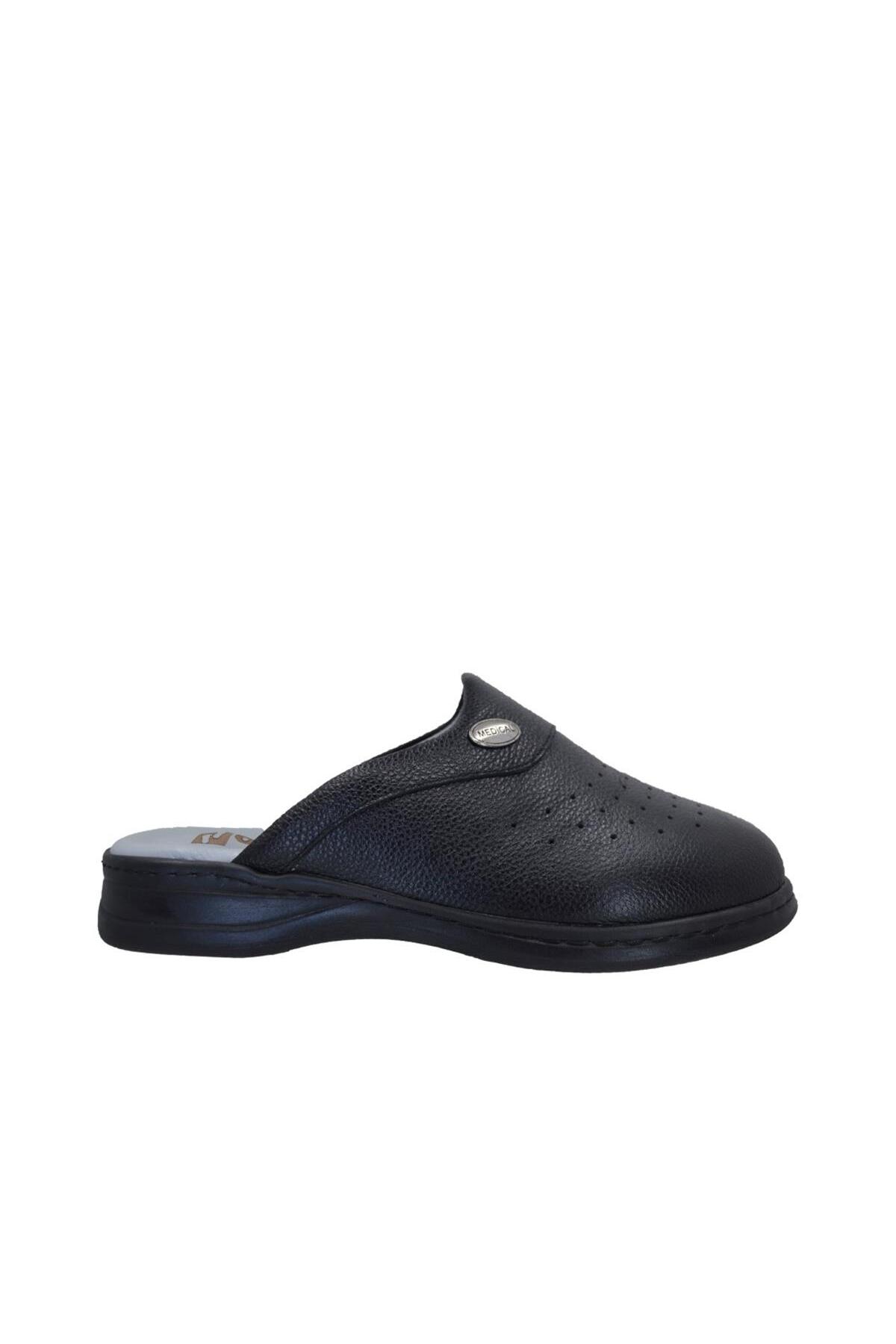 

Genuine Leather Men s Sabo Slippers 1920 Black 40