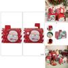 Charming Red Christmas Mailbox Decorative Metal Gift Box For Festive Candy Storage