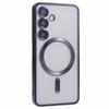 For Samsung Galaxy S25 Magnetic Case Electroplated TPU Phone Cover with Lens Film