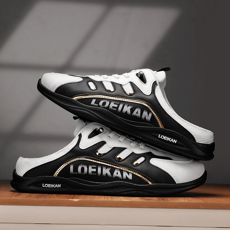 Fashion Men Half Slippers Zapatos De Hombre Summer Trend Men Soft-soled Casual Shoes Lightweight Support Man Sneakers Plus 39-48