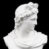 11.6" Greek Mythology God of Sunlight Oracles Poetry Resin Head Bust Sculpture Figurine Decor